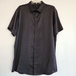 SHEIN Women's Black Button Down Shirt